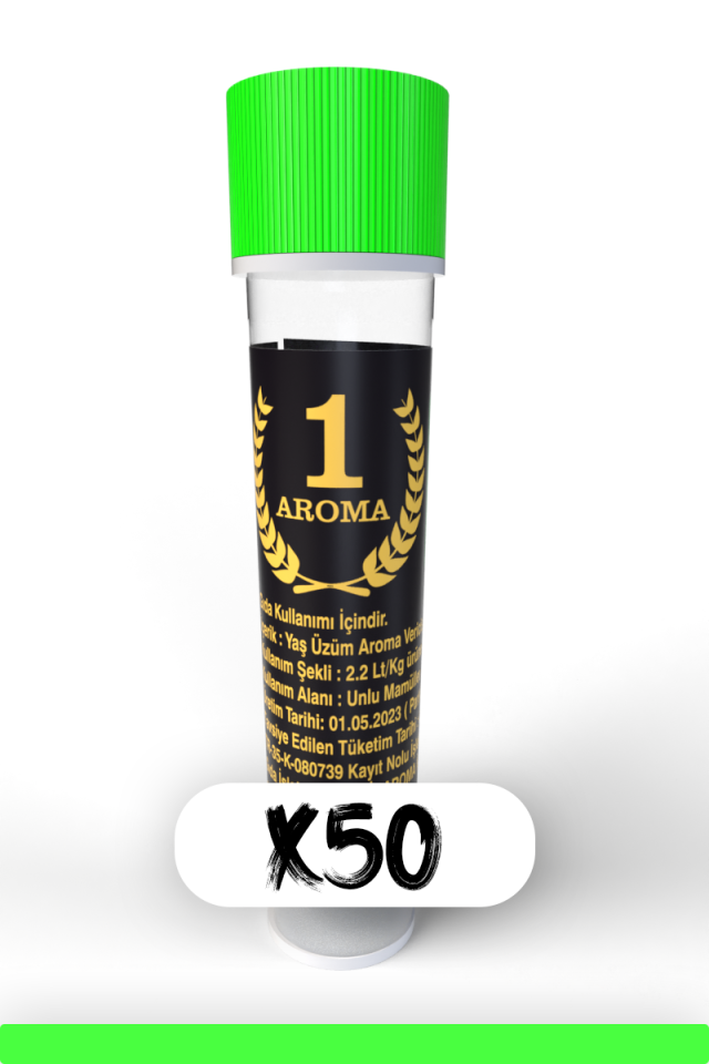 Yaş Üzüm Aroması | 2,5ML | 50 Adet
