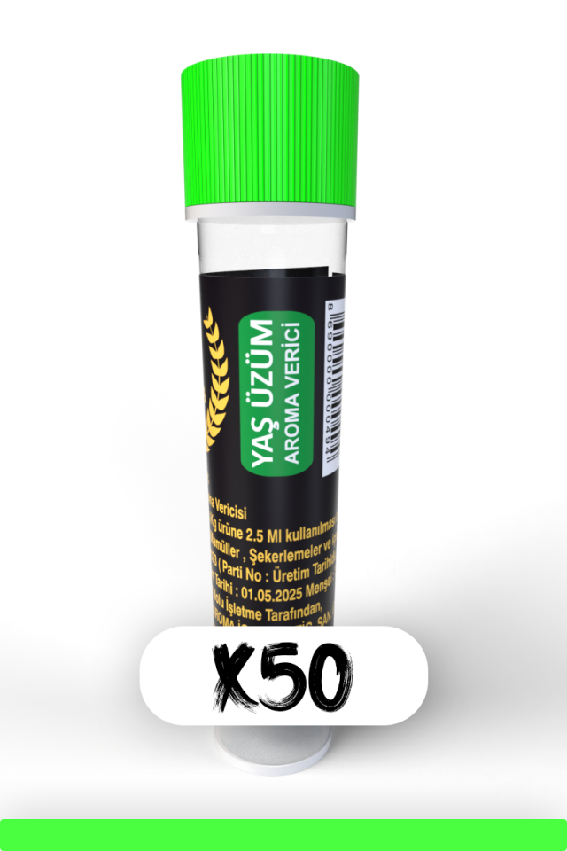 Yaş Üzüm Aroması | 2,5ML | 50 Adet