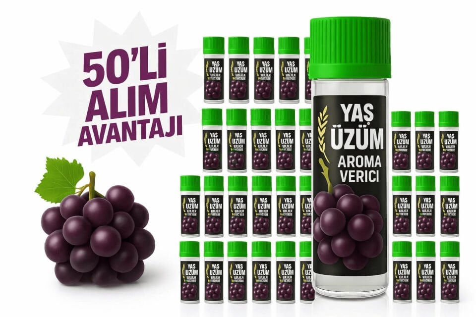 YAŞ ÜZÜM AROMASI / 2,5ML ( 50 Adet )