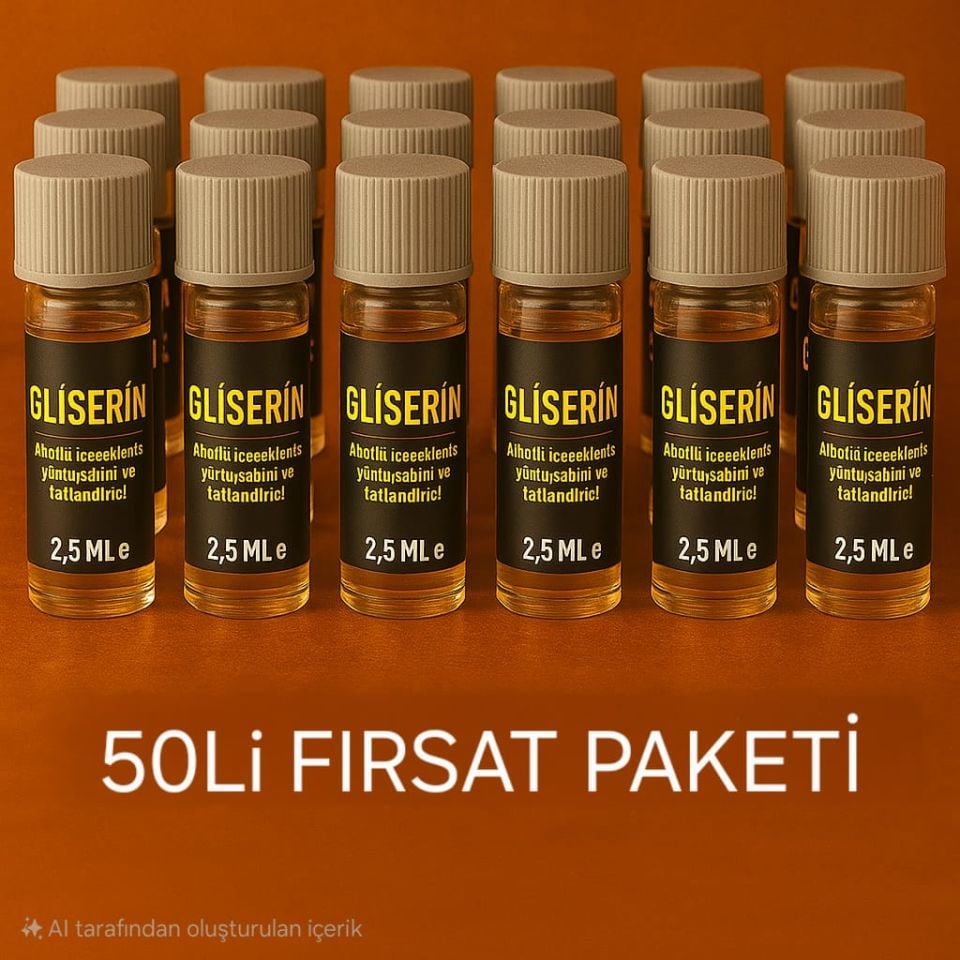 Gliserin | 2,5ML | 50 Adet