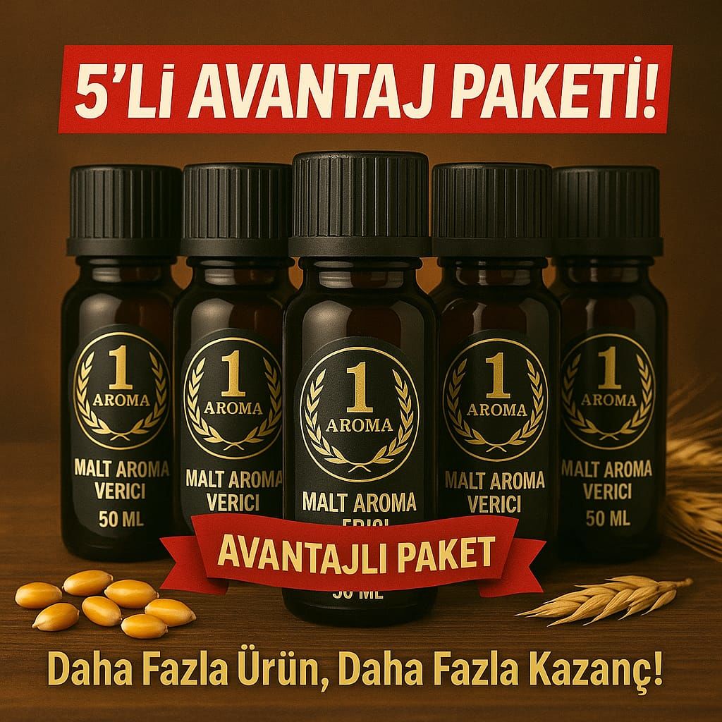 Siyah Malt Aroması | 50ML | 5 Adet