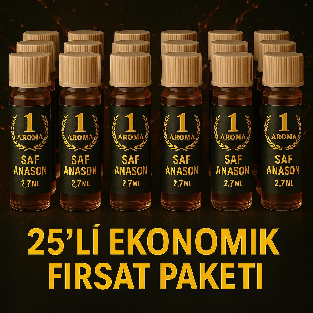 DİSTİLE ANASON YAĞI 2,5ML (25 ADET)
