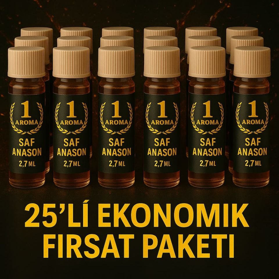 DİSTİLE ANASON YAĞI 2,5ML (25 ADET)