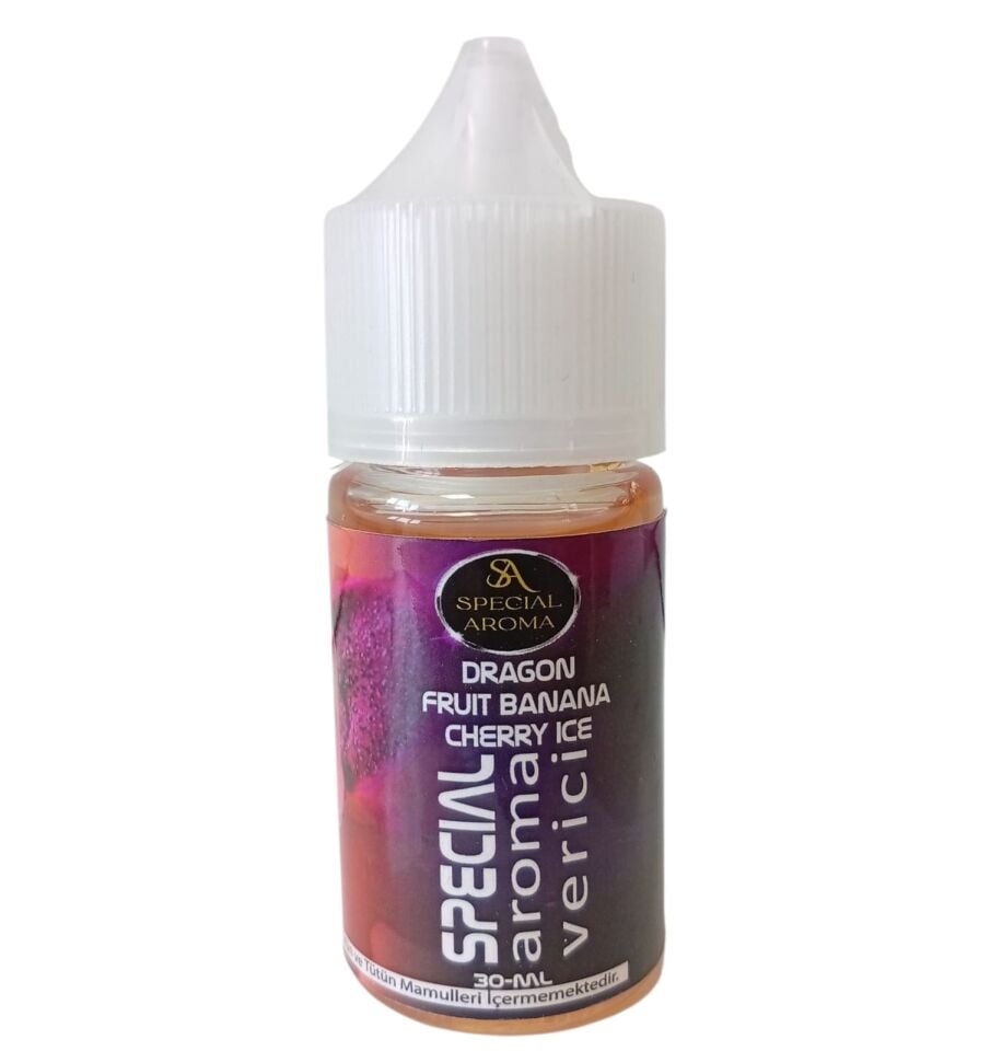 NARGİLE AROMA VERİCİ (DRAGON FRUİT BANANA CHERRY ICE) 30 ML