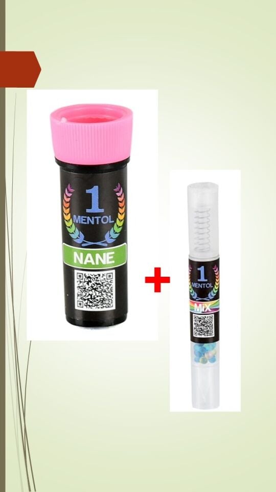 YEDEK TÜP NANE MENTOL TOPU + KALEM APLİKATÖR (1000 ADET MENTOL TOPU)